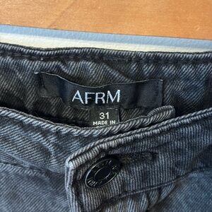 High rise distressed AFRM jeans